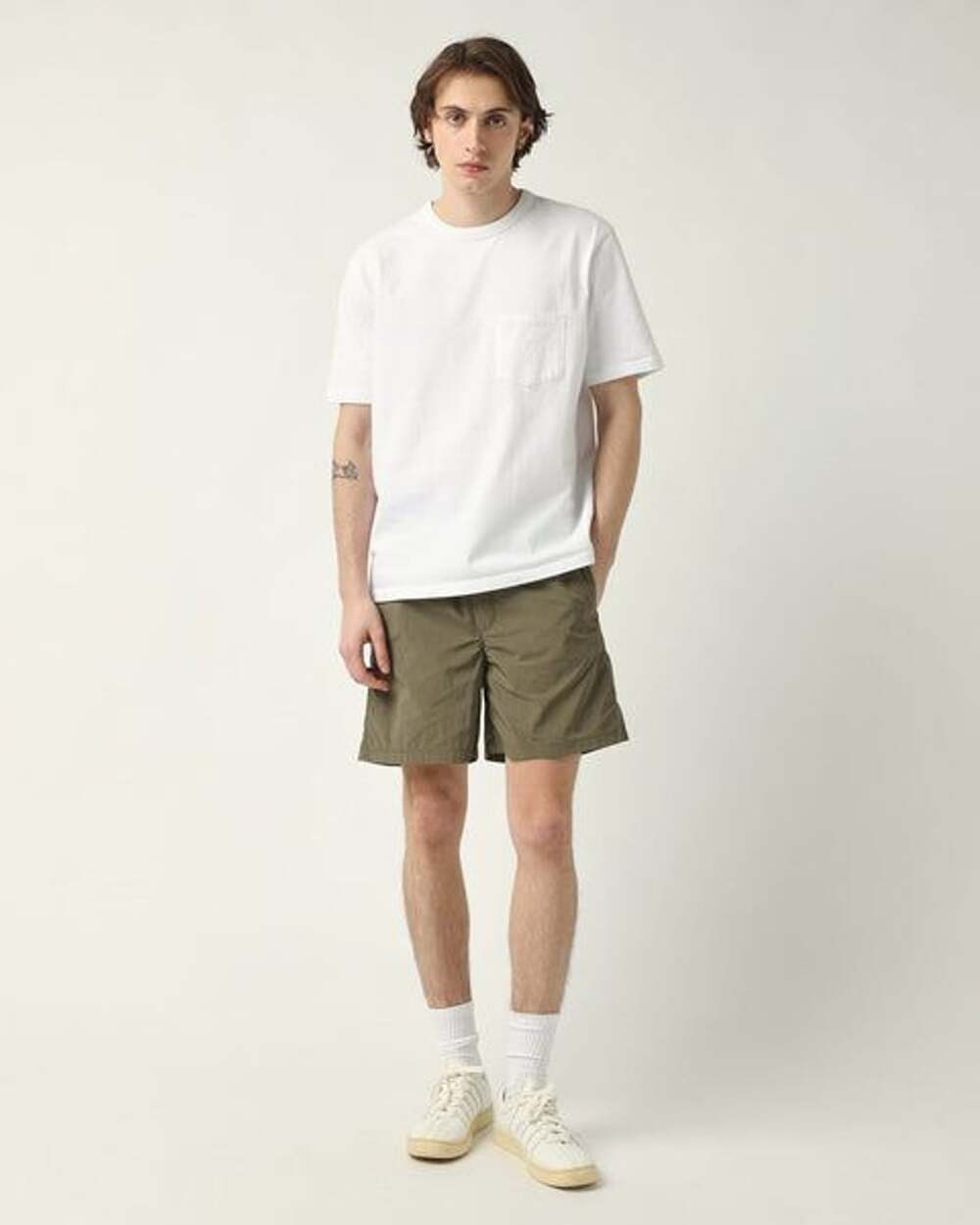 Corridor Nylon Shorts in Army Green
